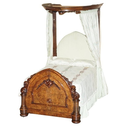 Antico letto baldacchino - letto, a