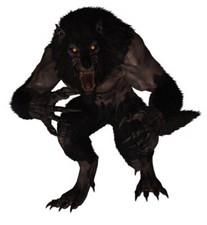 Adesivo vinile a forma di lupo