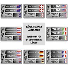 4er Set Adesivo Con Bandiera