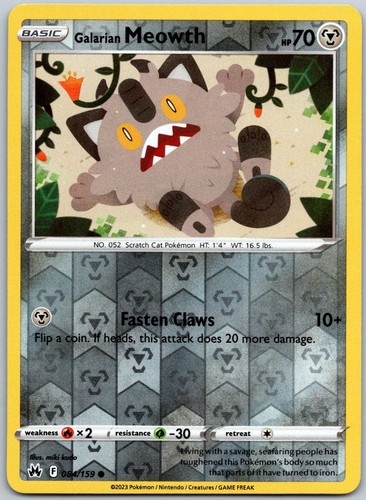 Galarian meowth 084 - meowth, 084/159