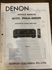 DENON PMA-980R PMA980R Manuale
