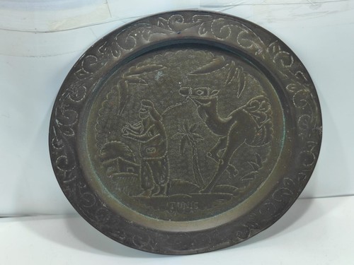 Piatto antico ottone da - antico,