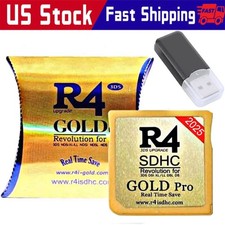2025 Version R4 Gold Pro SDHC R4i For DS/3DS/2DS Revolution Cartridge + USB