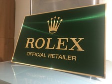 Grande insegna negozio Rolex