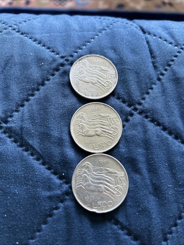 Moneta argento 500 lire - 500,