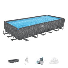 Piscina rettangolare completa