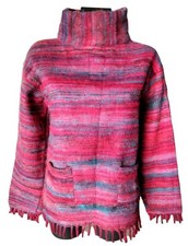 PONCHO DA DONNA FUCSIA HAND