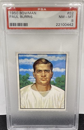 1950 bowman paul burris - 1950, #82