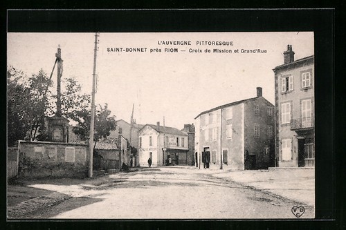 Cpa saint bonnet - saint-bonnet,, croix