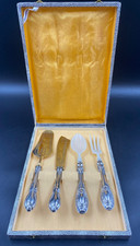 SET SERVIZIO POSATE DOLCI DOLCE TORTA PORTATE INSALATA ARGENTO 800/1000