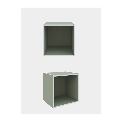 Cubo 35x29x35 verde - cm,