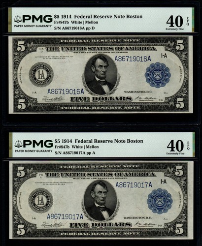 Banconote 1914 5 grande - 1914,