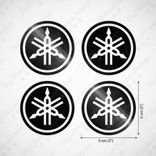 4 Stickers YAMAHA 5 cm NOIR