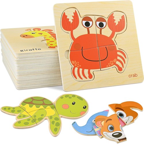Pezzi puzzle legno - pezzi, bambini