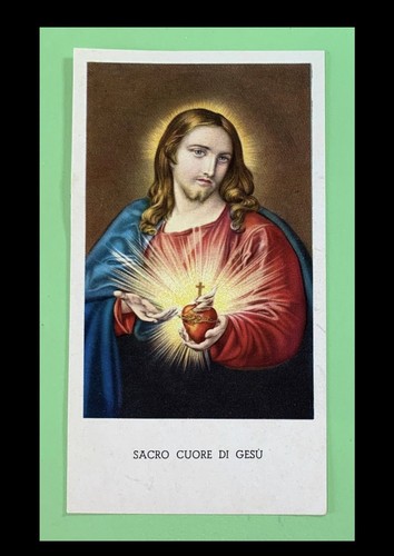 Santino sacro cuore gesù - santino,