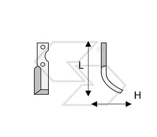 20 x ZAPPETTE MOTOZAPPA MOTOCOLTIVATORE BENASSI RL75 CURVA H60 L183 Piatto35x6 
