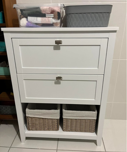 Armadio bagno bianco - armadio,