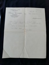 Carta Intestata Torino Pionzio Giuseppe Fabbricante Sedie 1942 QX2334