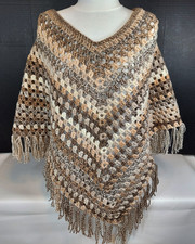 Poncho scialle boho fatto a
