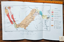 1913 Antique Geological Map of