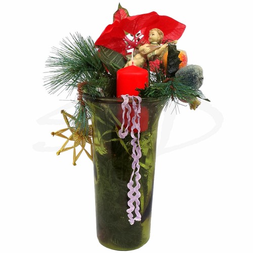Vaso vetro verde di - vetro,