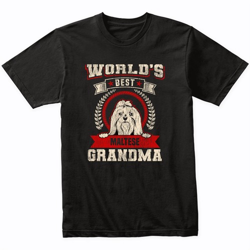 Maglietta razza cane nonna - di,