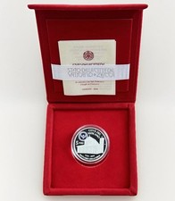Moneta 5 euro argento colorata PROOF cammino con San Francesco i luoghi Vaticano