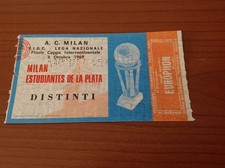 BIGLIETTO/TICKET Coppa Intercontinentale MILAN/ESTUDIANTES LA PLATA 08/10/1969