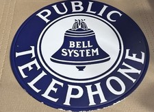 Insegna in latta telefono