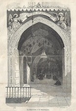 Stampa antica GERUSALEMME CHIESA SANTO SEPOLCRO Palestina  1851 Antique print