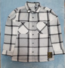 Camicia maniche lunghe Blukids scale di grigio, 12-13 anni, 158 cm
