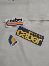 Set N. 3 Adesivi Stickers Pubblicità Caber Scarpe Da Sci anni 60/70 Vintage