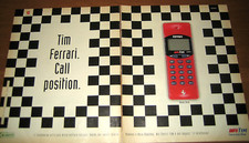 PUBBLICITA TELEFONO TIM FERRARI 'CALL POSITION' vintage anni 90 - 2 pag. werbung