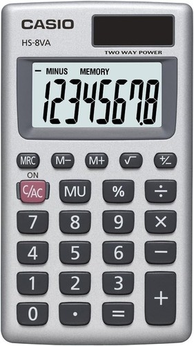Casio 8va calcolatrice - casio, hs-8va