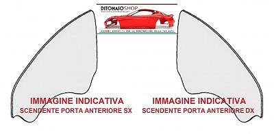 Vetro scendente chiaro sx - vetro, dx-sx
