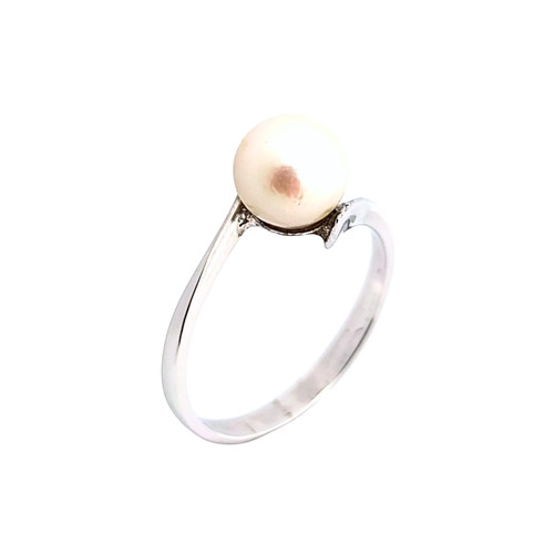 Anello donna perla oro bianco - perla,