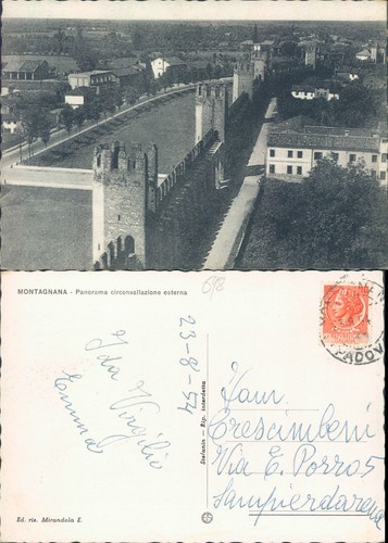 Montagnana panorama - montagnana,panorama, e