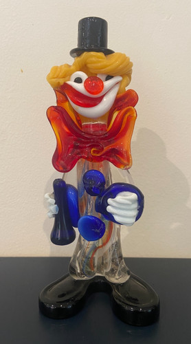 Clown vetro statuina - in,