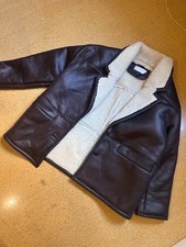 Asos Women's Faux Leather Jacket M Sherpa