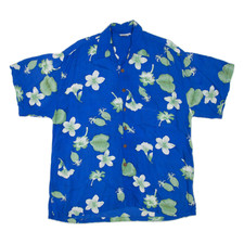 Camicia Hawaiana Da Uomo Blu A