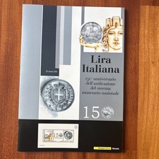 FOLDER ITALIA REPUBBLICA LIRA ITALIANA LAMINA ARGENTO 2012