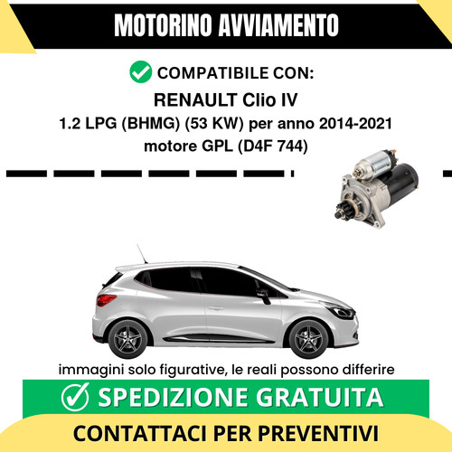 Motorino avviamento renault - motorino,