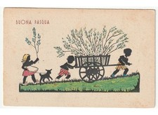 1944 Pasqua silhouette bambini