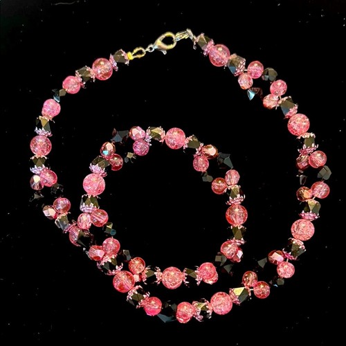 Collana perline rosa - collana, e