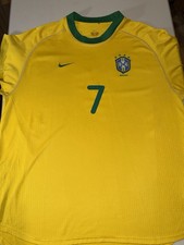 Brazil 2000 Ronaldinho #7 Home