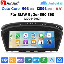 Per BMW E60 Serie 5 E61 E90 E91 CCC 8Core 128GB Android 13 Autoradio GPS Navi LTE 4G