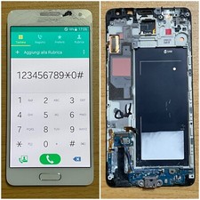 Display Originale Samsung Alpha Lesionato G850 No Tasto LCD Frame USB Dock Cover