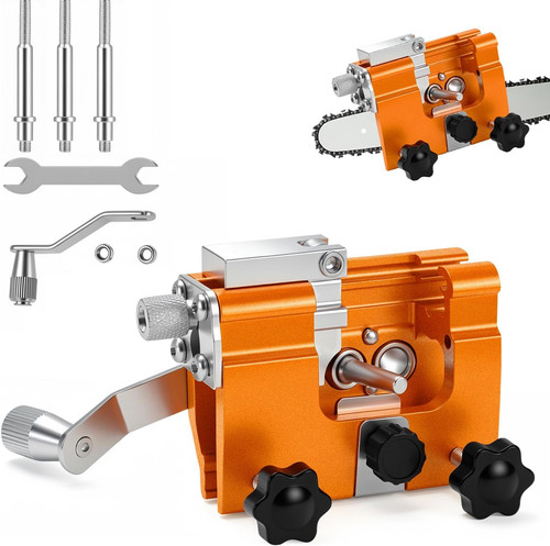 Manual chain saw sharpener - chain,