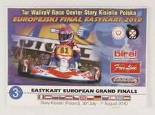 PRL) EUROPEJSKI FINAL EASYKART 2010 ADESIVO AUTOCOLLANT COLLECTION STICKER KART