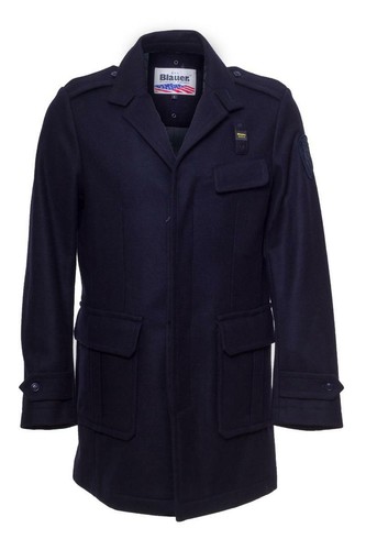 Blauer cappotto uomo panno - , di